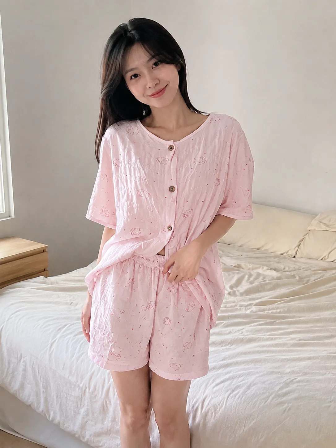 Hello Kitty 短袖短褲睡衣套裝 7